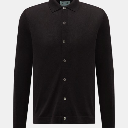 FTC - Herren - Strickhemd dunkelbraun FTC - Herren - Strickhemd dunkelbraun