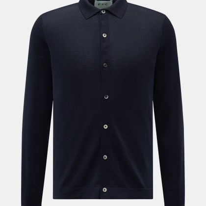FTC - Herren - Strickhemd navy FTC - Herren - Strickhemd navy