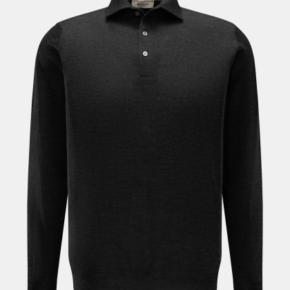 Filippo de Laurentiis - Herren - Feinstrick-Polo anthrazit meliert Filippo de Laurentiis - Herren - Feinstrick-Polo anthrazit meliert