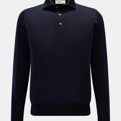 Filippo de Laurentiis - Herren - Strickpolo navy Filippo de Laurentiis - Herren - Strickpolo navy