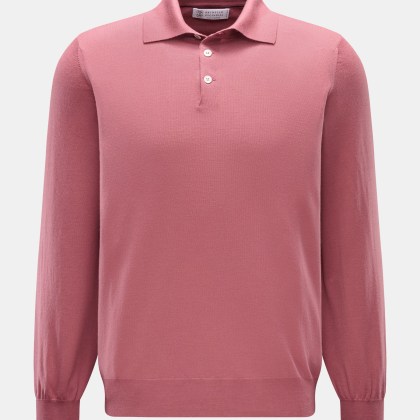 Brunello Cucinelli - Herren - Strickpolo altrosa Brunello Cucinelli - Herren - Strickpolo altrosa