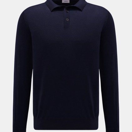 von Braun - Herren - Merino Feinstrickpolo navy von Braun - Herren - Merino Feinstrickpolo navy