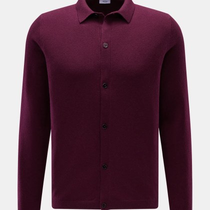von Braun - Herren - Cashmere Strickhemd bordeaux von Braun - Herren - Cashmere Strickhemd bordeaux