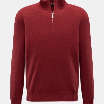 Gran Sasso - Herren - Cashmere Troyer dunkelrot Gran Sasso - Herren - Cashmere Troyer dunkelrot