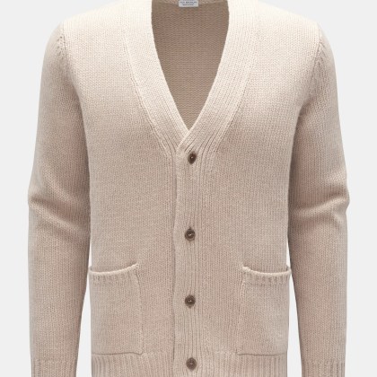 von Braun - Herren - Cashmere Cardigan beige von Braun - Herren - Cashmere Cardigan beige