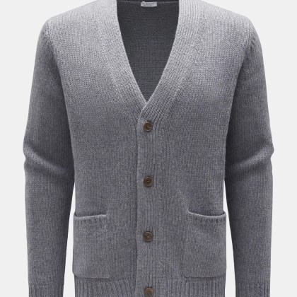 von Braun - Herren - Cashmere Cardigan grau von Braun - Herren - Cashmere Cardigan grau