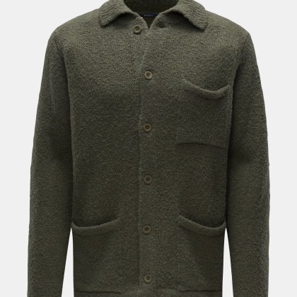 04651/ A trip in a bag - Herren - Cardigan %27Chunky%27 oliv 04651/ A trip in a bag - Herren - Cardigan %27Chunky%27 oliv