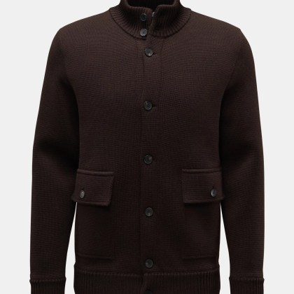 von Braun - Herren - Merino Cardigan dunkelbraun von Braun - Herren - Merino Cardigan dunkelbraun