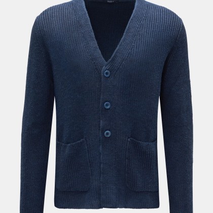 04651/ A trip in a bag - Herren - Leinen Cardigan %27Blue Marine%27 navy 04651/ A trip in a bag - Herren - Leinen Cardigan %27Blue Marine%27 navy
