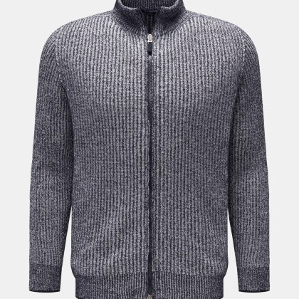 04651/ A trip in a bag - Herren - Wende-Strickjacke %27Reversible Full Zip%27 navy/weiß 04651/ A trip in a bag - Herren - Wende-Strickjacke %27Reversible Full Zip%27 navy/weiß