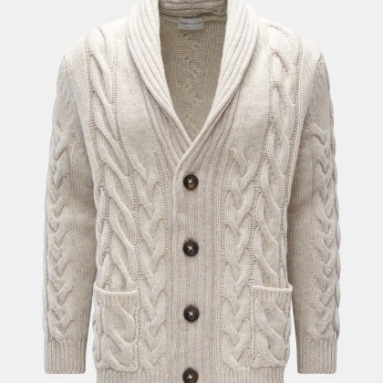 Settefili Cashmere - Herren - Cardigan hellgrau Settefili Cashmere - Herren - Cardigan hellgrau