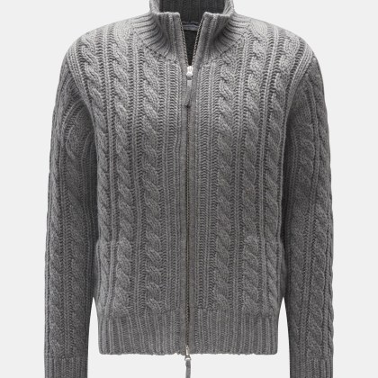Stephan Boya - Herren - Cashmere Strickjacke %27Blake%27 grau Stephan Boya - Herren - Cashmere Strickjacke %27Blake%27 grau