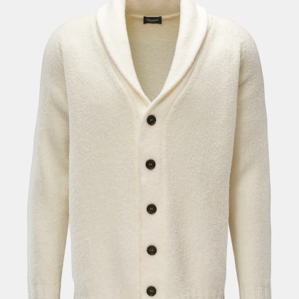 Drumohr - Herren - Merino Cardigan creme Drumohr - Herren - Merino Cardigan creme