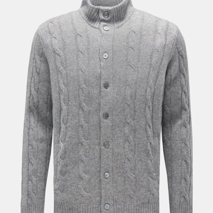 Della Ciana - Herren - Cardigan grau meliert Della Ciana - Herren - Cardigan grau meliert