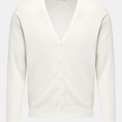 Drumohr - Herren - Feinstrick-Cardigan offwhite Drumohr - Herren - Feinstrick-Cardigan offwhite