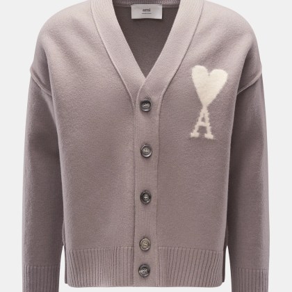 Ami Paris - Herren - Cardigan graubraun Ami Paris - Herren - Cardigan graubraun
