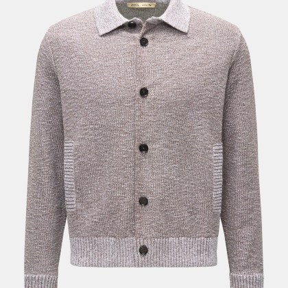 Maurizio Baldassari - Herren - Cardigan braun/weiß meliert Maurizio Baldassari - Herren - Cardigan braun/weiß meliert