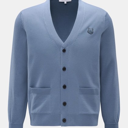 Maison Kitsuné - Herren - Cardigan rauchblau Maison Kitsuné - Herren - Cardigan rauchblau