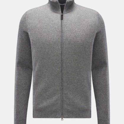 von Braun - Herren - Cashmere Strickjacke grau meliert von Braun - Herren - Cashmere Strickjacke grau meliert