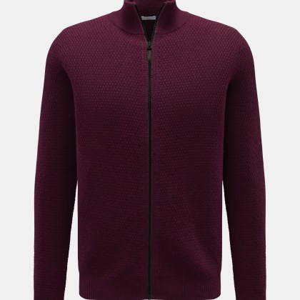 von Braun - Herren - Cashmere Strickjacke bordeaux von Braun - Herren - Cashmere Strickjacke bordeaux