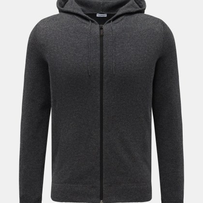 von Braun - Herren - Cashmere Strickjacke dunkelgrau meliert von Braun - Herren - Cashmere Strickjacke dunkelgrau meliert