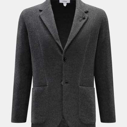 Lardini - Herren - Strickblazer dunkelgrau meliert Lardini - Herren - Strickblazer dunkelgrau meliert