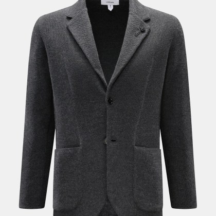 Lardini - Herren - Strickblazer dunkelgrau meliert Lardini - Herren - Strickblazer dunkelgrau meliert
