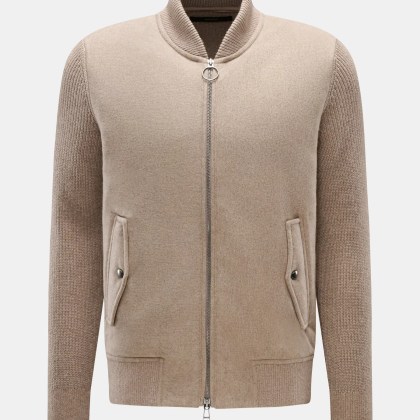 Windsor - Herren - Cashmere Strick-Blouson %27Ecosio%27 beige Windsor - Herren - Cashmere Strick-Blouson %27Ecosio%27 beige