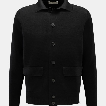 Filippo de Laurentiis - Herren - Merino Cardigan schwarz Filippo de Laurentiis - Herren - Merino Cardigan schwarz