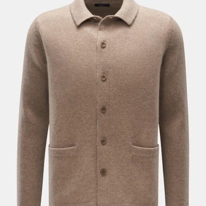 04651/ A trip in a bag - Herren - Cardigan beige 04651/ A trip in a bag - Herren - Cardigan beige