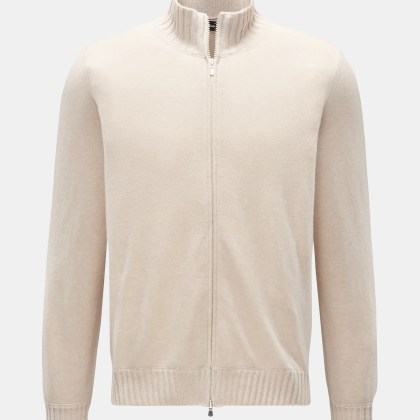 Gran Sasso - Herren - Cashmere Strickjacke sand Gran Sasso - Herren - Cashmere Strickjacke sand