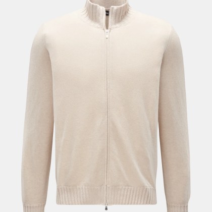 Gran Sasso - Herren - Cashmere Strickjacke sand Gran Sasso - Herren - Cashmere Strickjacke sand