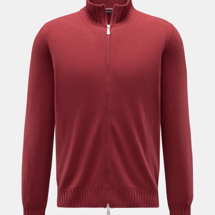 Gran Sasso - Herren - Cashmere Strickjacke dunkelrot Gran Sasso - Herren - Cashmere Strickjacke dunkelrot
