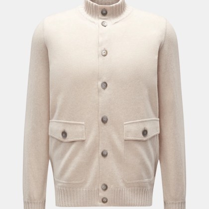 Gran Sasso - Herren - Cashmere Cardigan sand Gran Sasso - Herren - Cashmere Cardigan sand