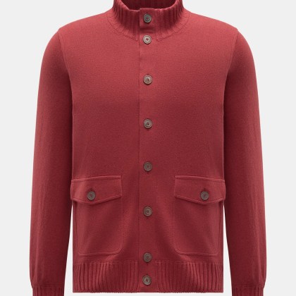 Gran Sasso - Herren - Cashmere Cardigan dunkelrot Gran Sasso - Herren - Cashmere Cardigan dunkelrot