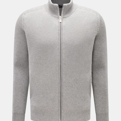 Gran Sasso - Herren - Cashmere Strickjacke grau meliert Gran Sasso - Herren - Cashmere Strickjacke grau meliert