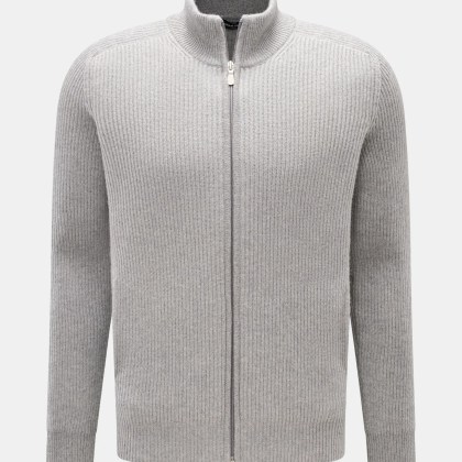 Gran Sasso - Herren - Cashmere Strickjacke grau meliert Gran Sasso - Herren - Cashmere Strickjacke grau meliert