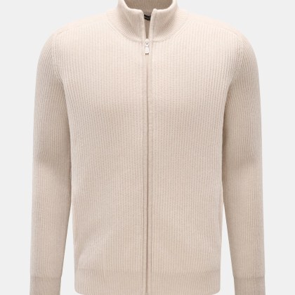 Gran Sasso - Herren - Cashmere Strickjacke sand Gran Sasso - Herren - Cashmere Strickjacke sand