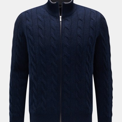 Gran Sasso - Herren - Cashmere Strickjacke navy Gran Sasso - Herren - Cashmere Strickjacke navy