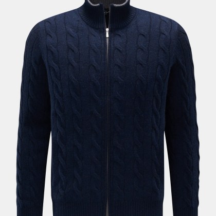 Gran Sasso - Herren - Cashmere Strickjacke navy Gran Sasso - Herren - Cashmere Strickjacke navy