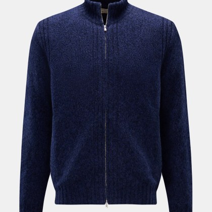 Fioroni - Herren - Cashmere Strickjacke navy meliert Fioroni - Herren - Cashmere Strickjacke navy meliert