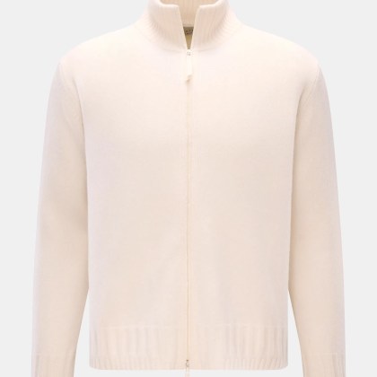Lunaria Cashmere - Herren - Cashmere Strickjacke offwhite Lunaria Cashmere - Herren - Cashmere Strickjacke offwhite
