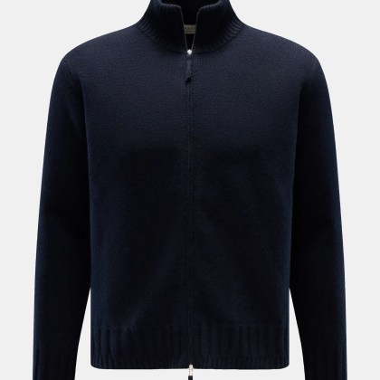Lunaria Cashmere - Herren - Cashmere Strickjacke navy Lunaria Cashmere - Herren - Cashmere Strickjacke navy