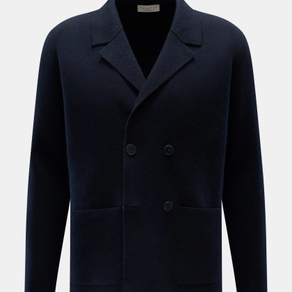 Lunaria Cashmere - Herren - Cashmere Cardigan navy Lunaria Cashmere - Herren - Cashmere Cardigan navy