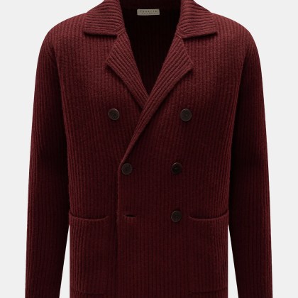 Lunaria Cashmere - Herren - Cashmere Cardigan bordeaux Lunaria Cashmere - Herren - Cashmere Cardigan bordeaux