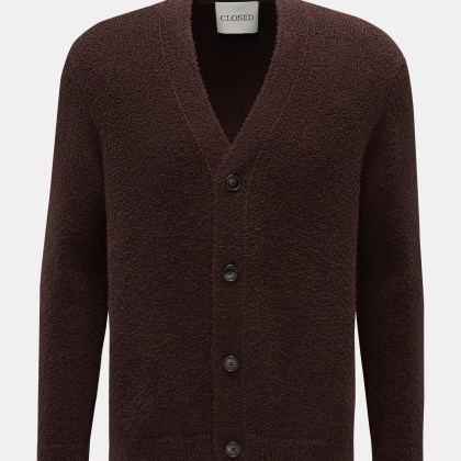 Closed - Herren - Cardigan dunkelbraun Closed - Herren - Cardigan dunkelbraun