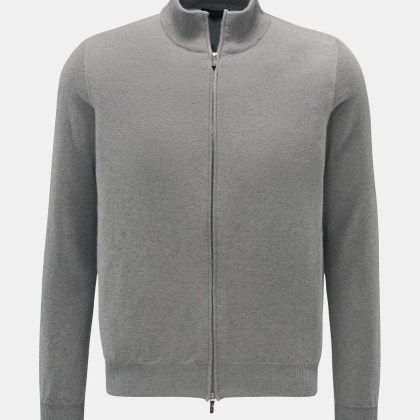Colombo - Herren - Cashmere Strickjacke grau Colombo - Herren - Cashmere Strickjacke grau