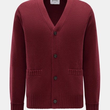 FTC - Herren - Cashmere Cardigan bordeaux FTC - Herren - Cashmere Cardigan bordeaux