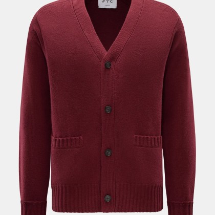FTC - Herren - Cashmere Cardigan bordeaux FTC - Herren - Cashmere Cardigan bordeaux