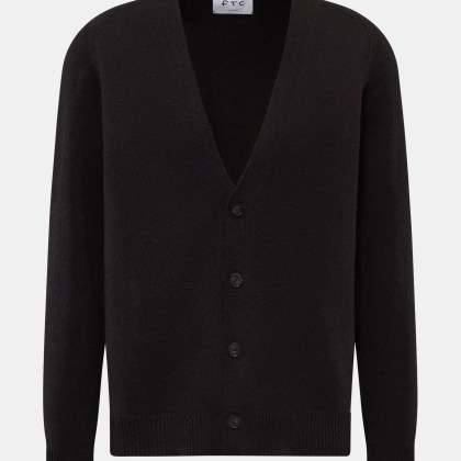 FTC - Herren - Cashmere Cardigan dunkelbraun FTC - Herren - Cashmere Cardigan dunkelbraun